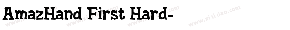 AmazHand First Hard字体转换